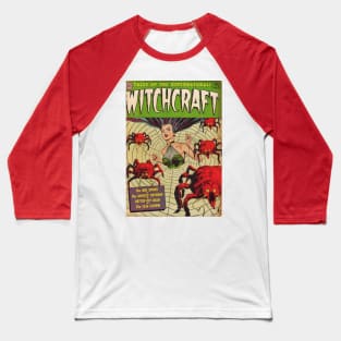 Spider Queen Witchcraft Comic Baseball T-Shirt